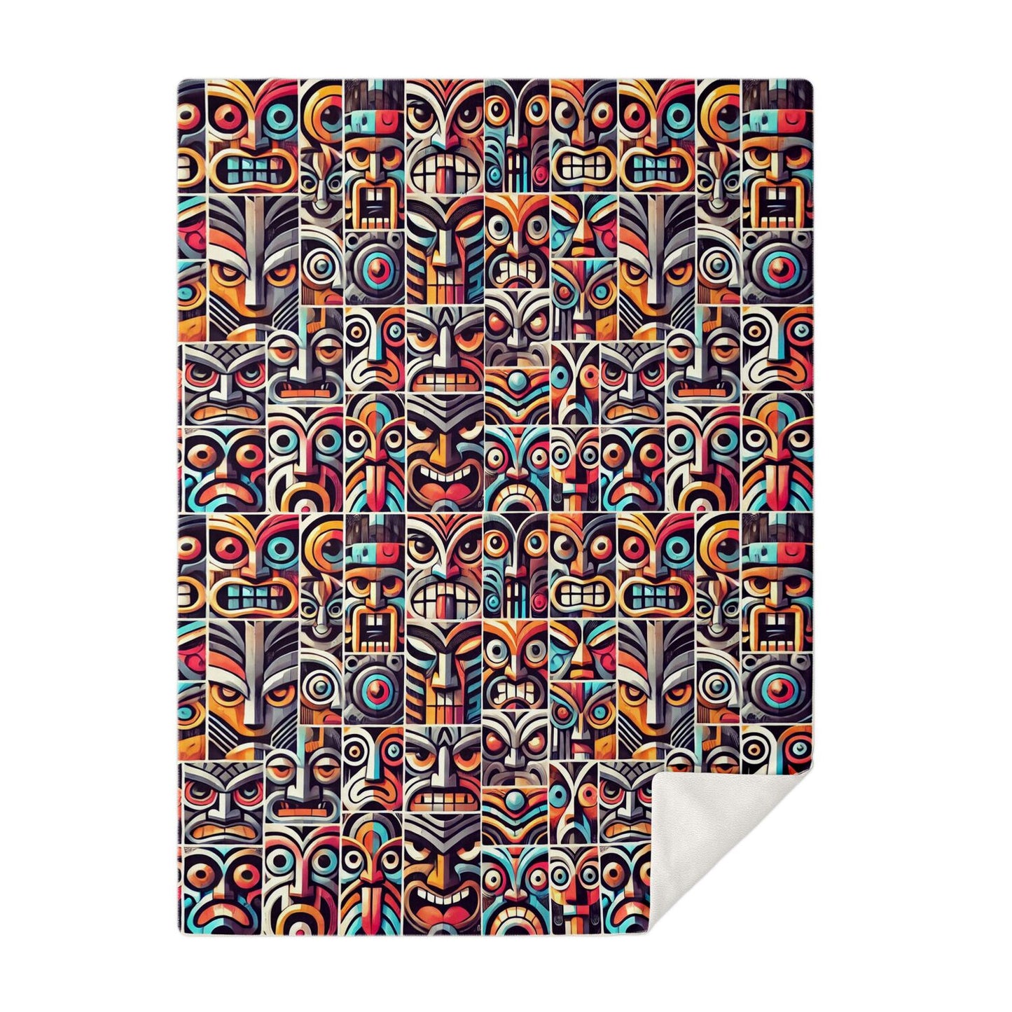 Crazy Tiki Premium Microfleece Blanket - Pop Art Deco