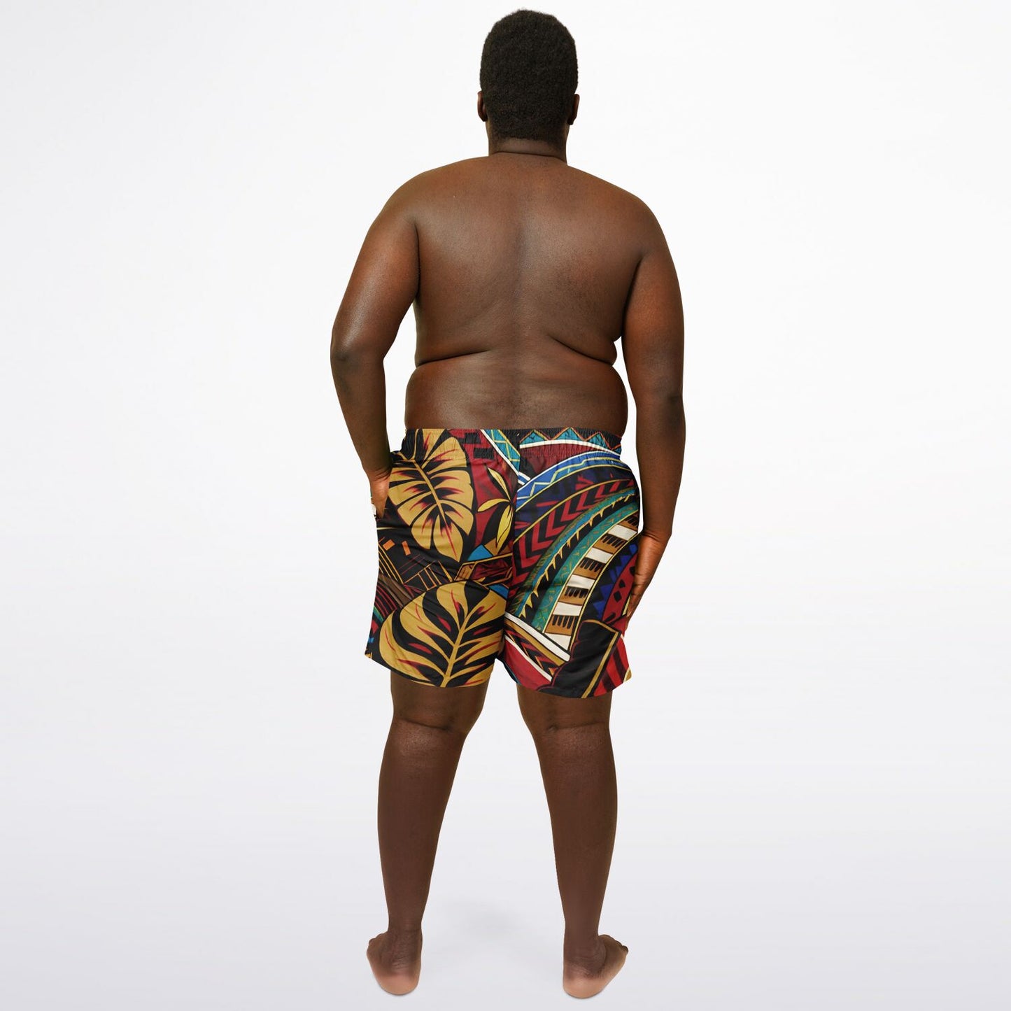 Tribal Plus-size Swim Trunks - Makaha