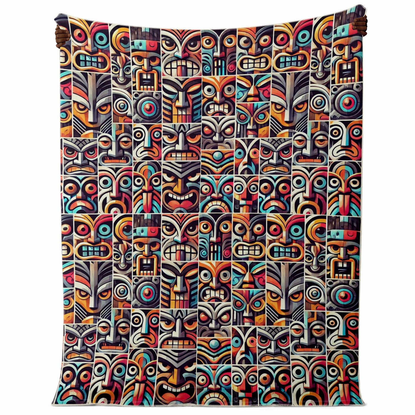 Crazy Tiki Premium Microfleece Blanket - Pop Art Deco