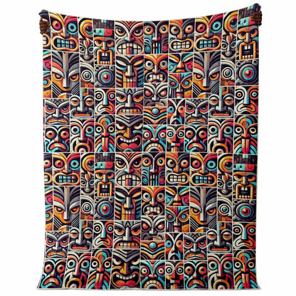 Crazy Tiki Premium Microfleece Blanket - Pop Art Deco