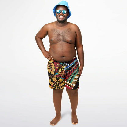 Tribal Plus-size Swim Trunks - Makaha