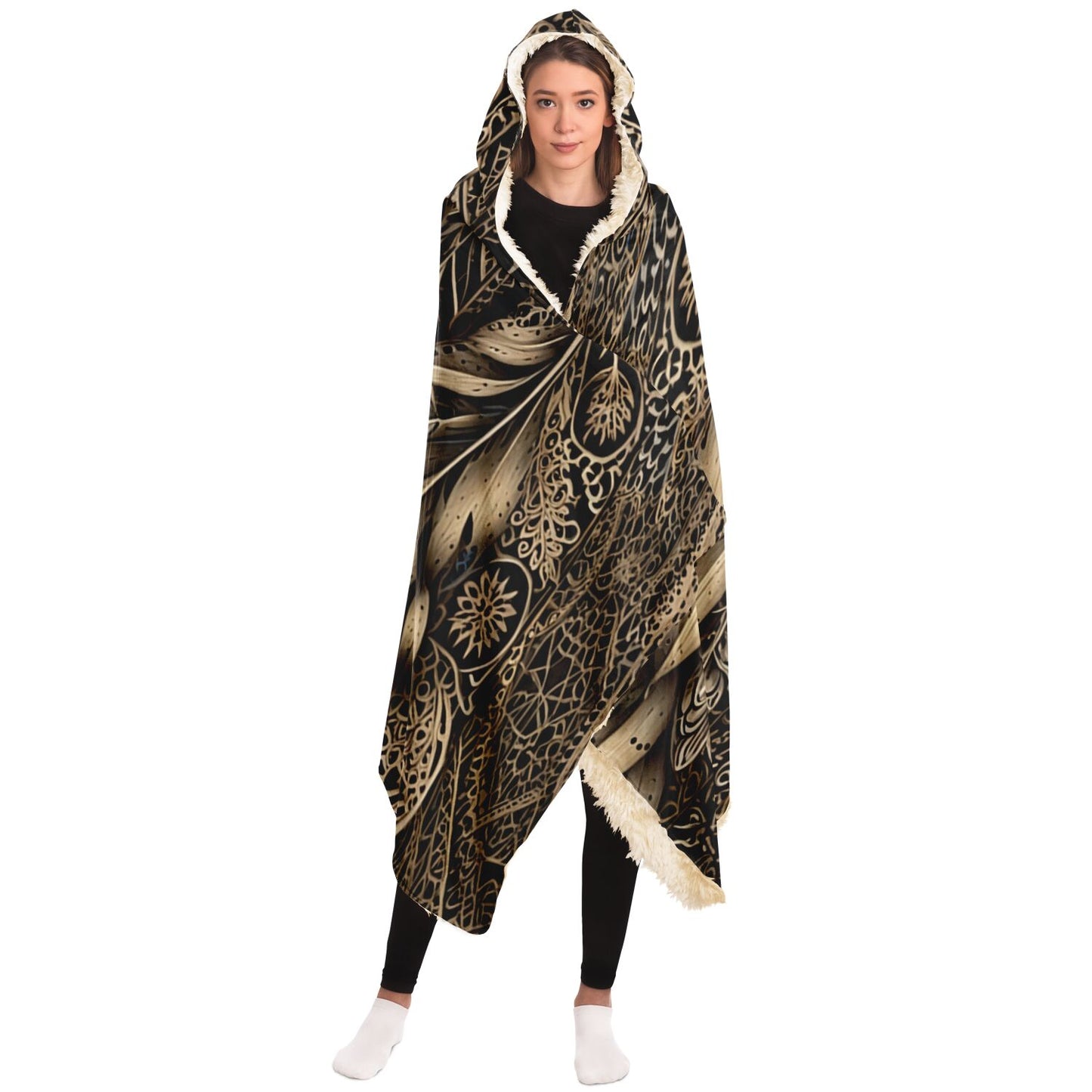 Hawaiian Vintage Hooded Blanket - Bishop Vintage Gold