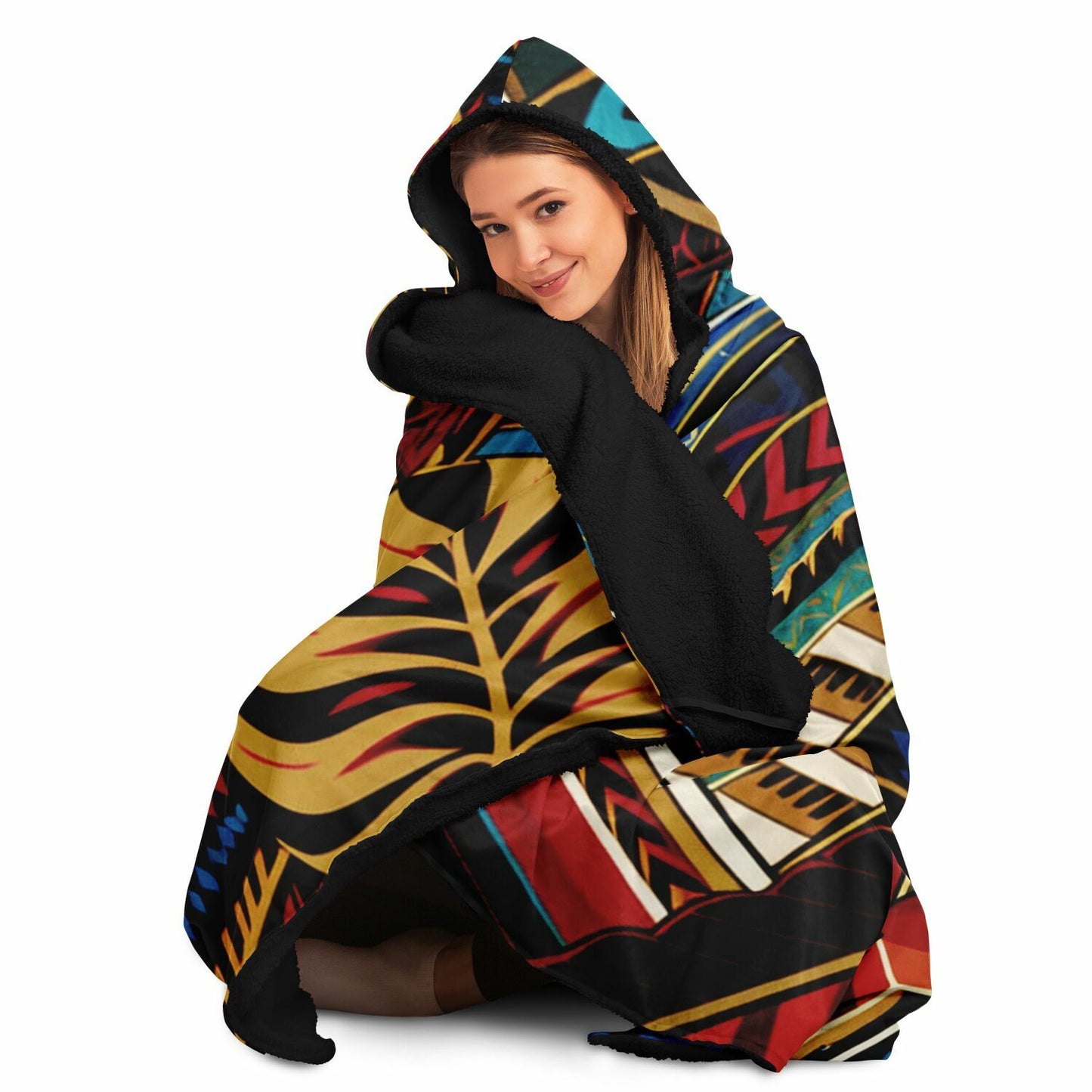 Tribal Hooded Blanket - Makaha