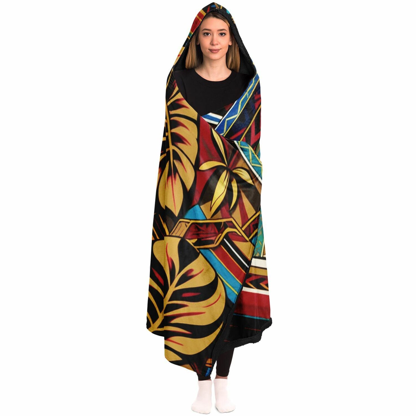 Tribal Hooded Blanket - Makaha