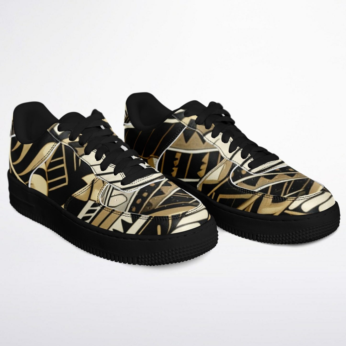 Tribal Core Low Shoes - Poly-Tattoo Gold-Black