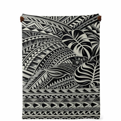 Tribal Premium Microfleece Blanket - Poly-Tattoo Silver