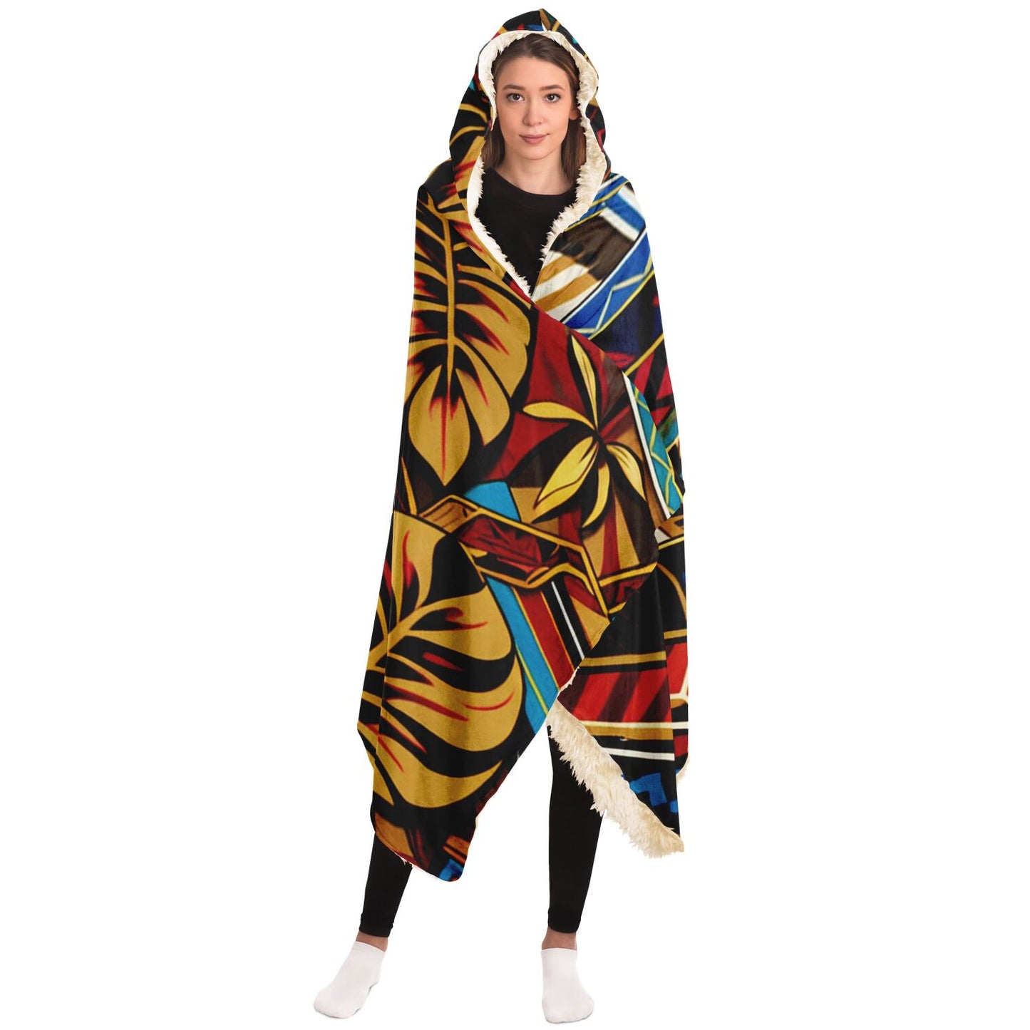 Tribal Hooded Blanket - Makaha