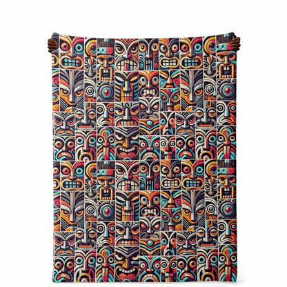 Crazy Tiki Premium Microfleece Blanket - Pop Art Deco