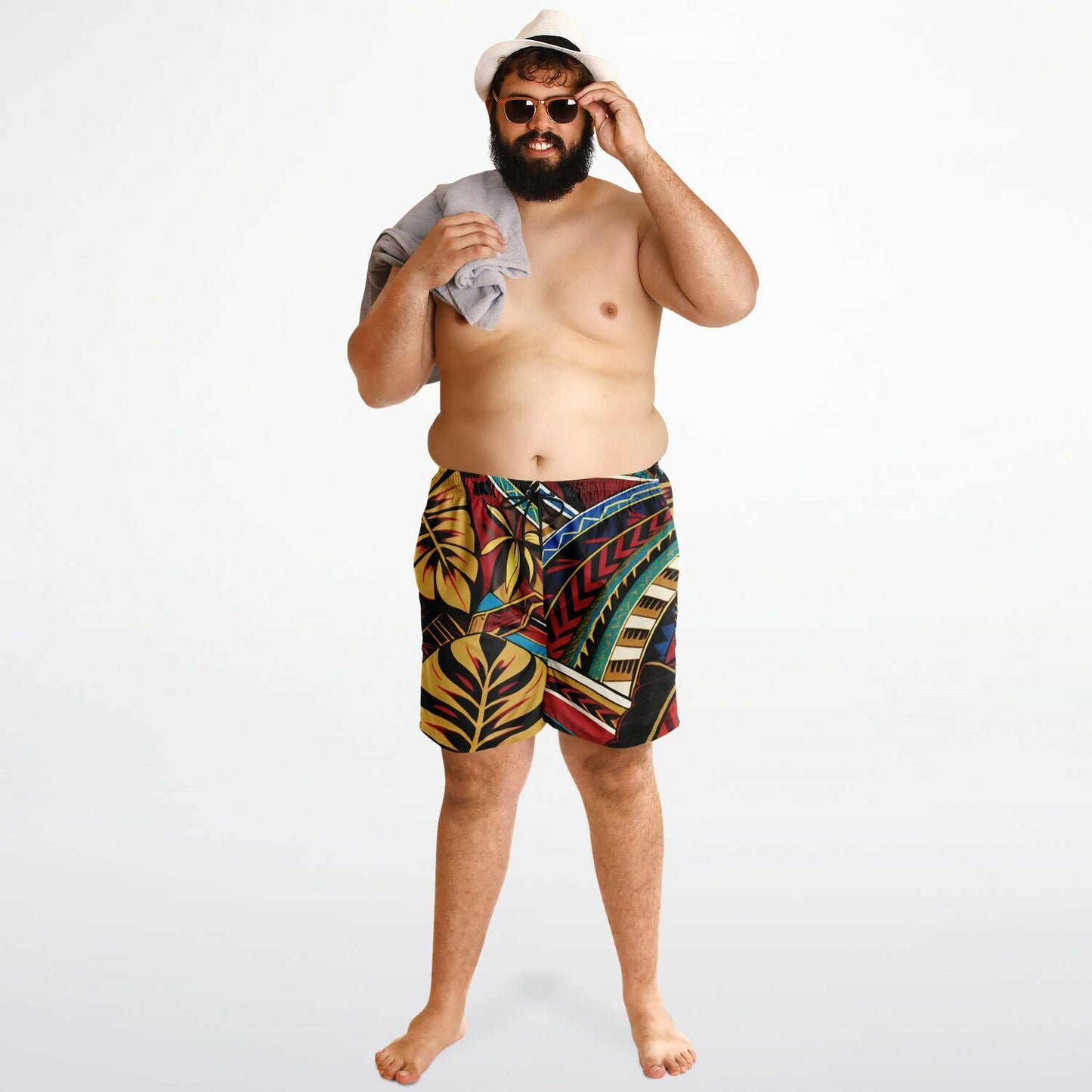 Tribal Plus-size Swim Trunks - Makaha