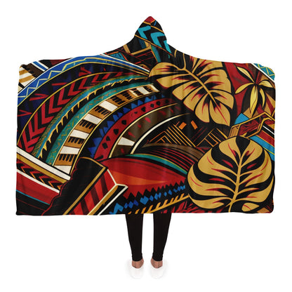 Tribal Hooded Blanket - Makaha