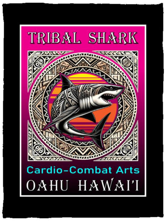 Tribal Shark Cardio-Combat Arts Oahu Hawaii Sports Blanket