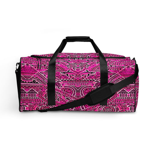 Tribal Duffle Bag - Indigital Hot-Pink