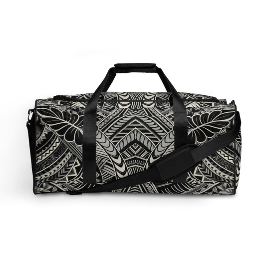 Tribal Duffle Bag - Poly-Tattoo, Silver