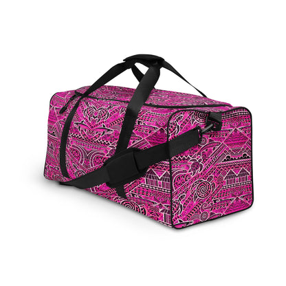 Tribal Duffle Bag - Indigital Hot-Pink