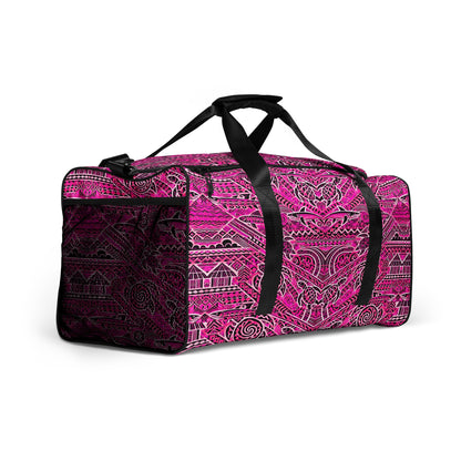 Tribal Duffle Bag - Indigital Hot-Pink