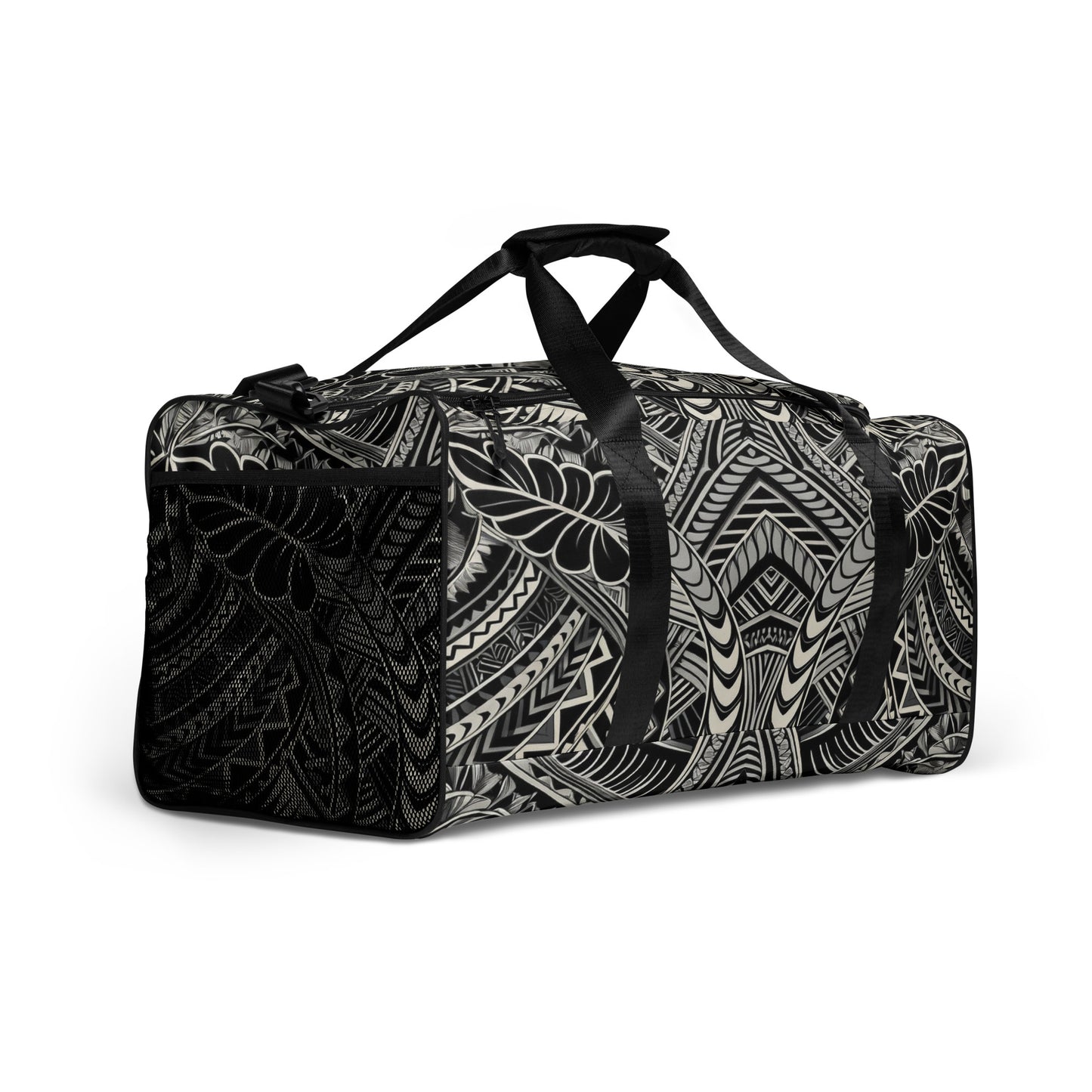 Tribal Duffle Bag - Poly-Tattoo, Silver