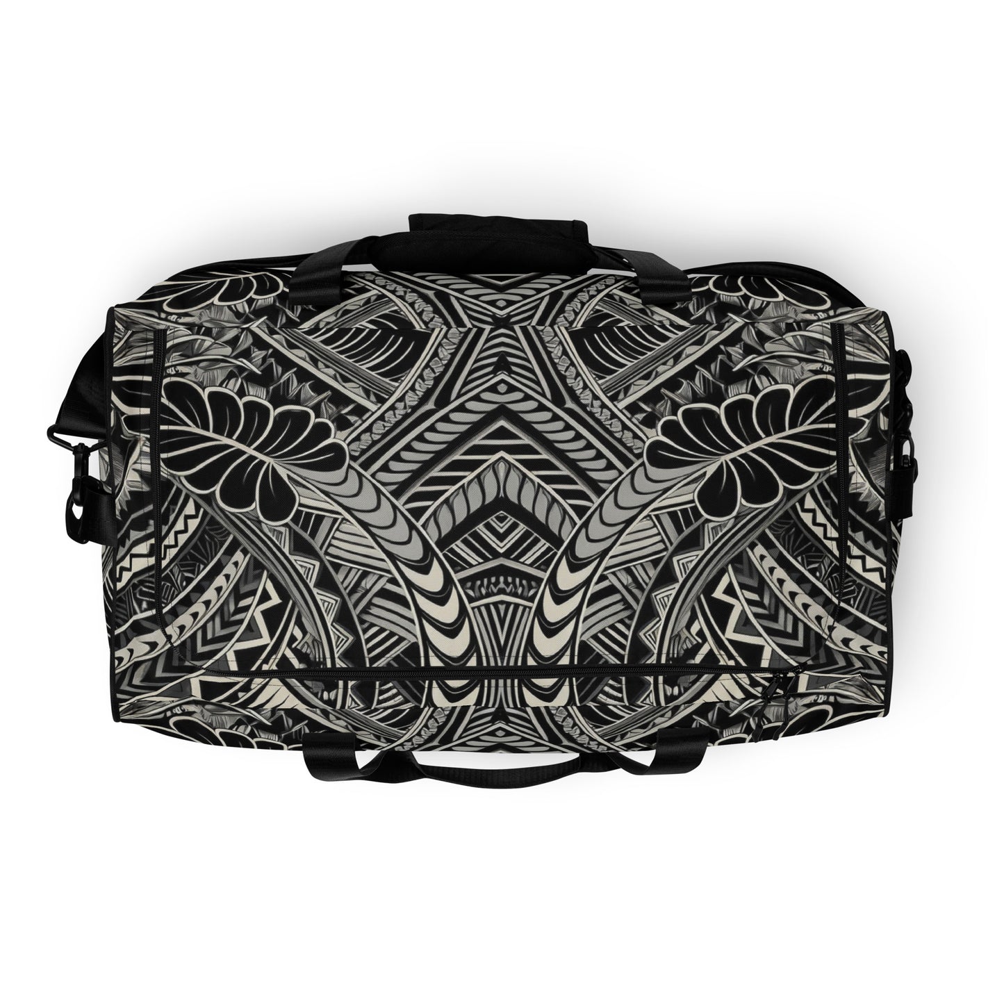 Tribal Duffle Bag - Poly-Tattoo, Silver