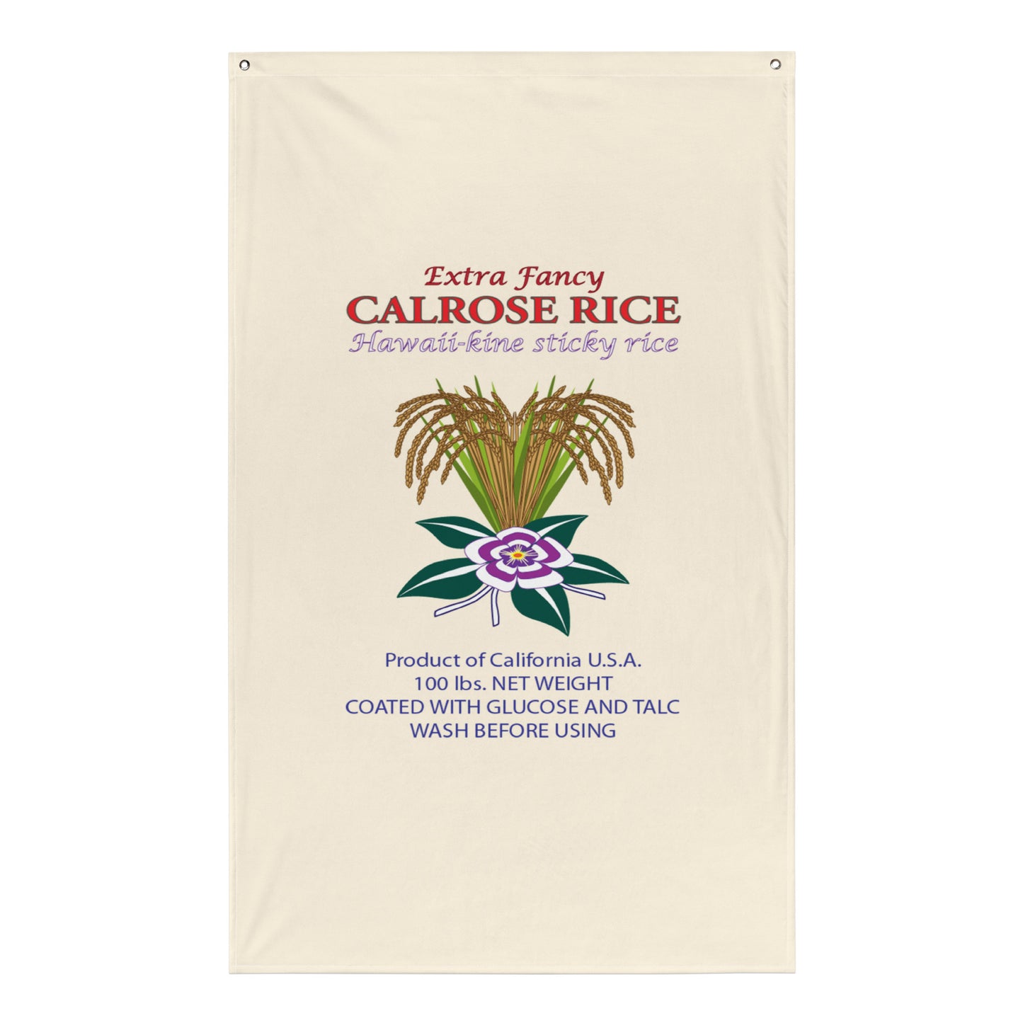 Calrose Rice Sack Flag