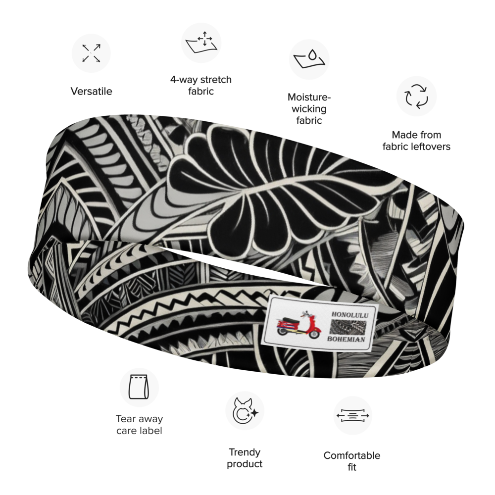 Tribal Headband - Poly-Tattoo 4, Sliver