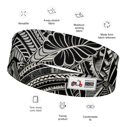 Tribal Headband - Poly-Tattoo 4, Sliver