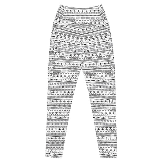 Leggings w/Pockets - Tribal Patterns, Silver