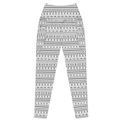 Leggings w/Pockets - Tribal Patterns, Silver