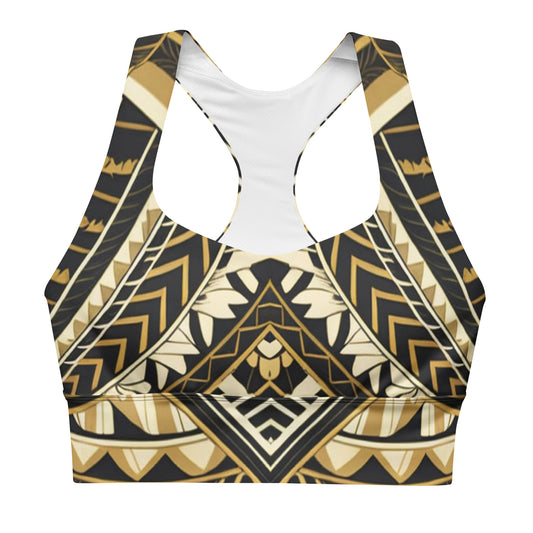 Tribal Sports Bra - Poly-Tattoo, Gold