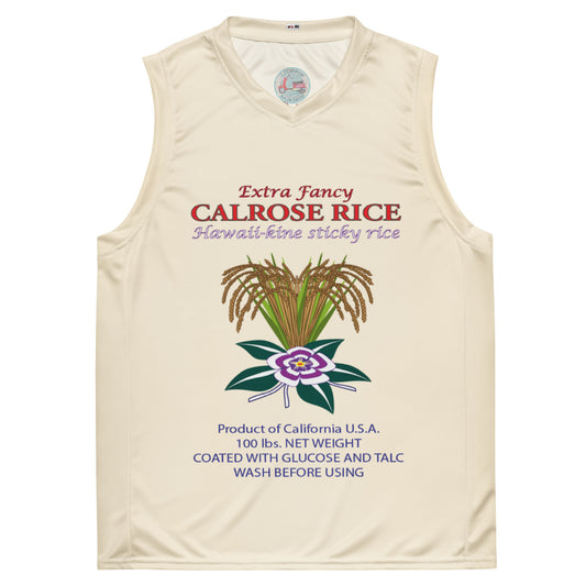 Calrose Rice Sack basketball jersey