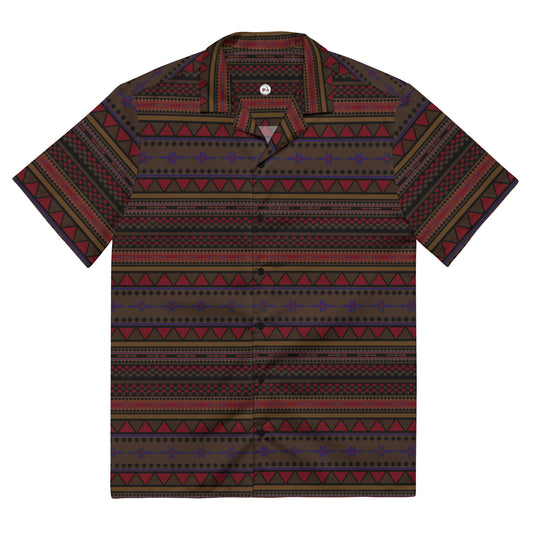 Tribal Pattern Button Down shirt - Kaka'ako