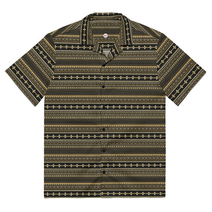 Tribal Pattern Button Down Shirt - Makoa