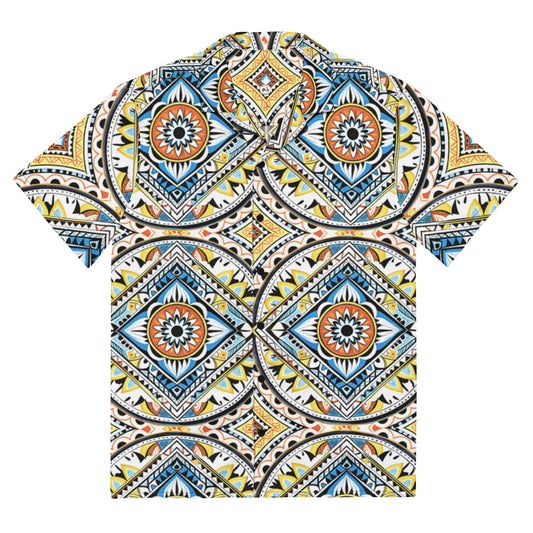 Tribal Tapestry Button Down Shirt - Batik