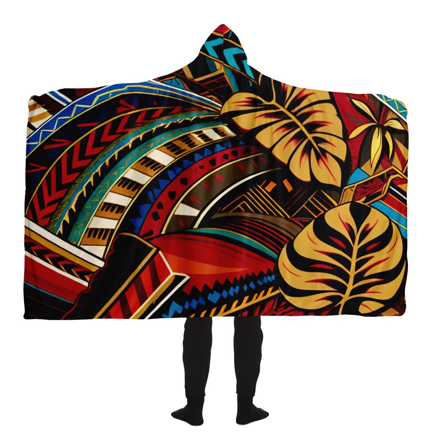 Tribal Hooded Blanket - Makaha