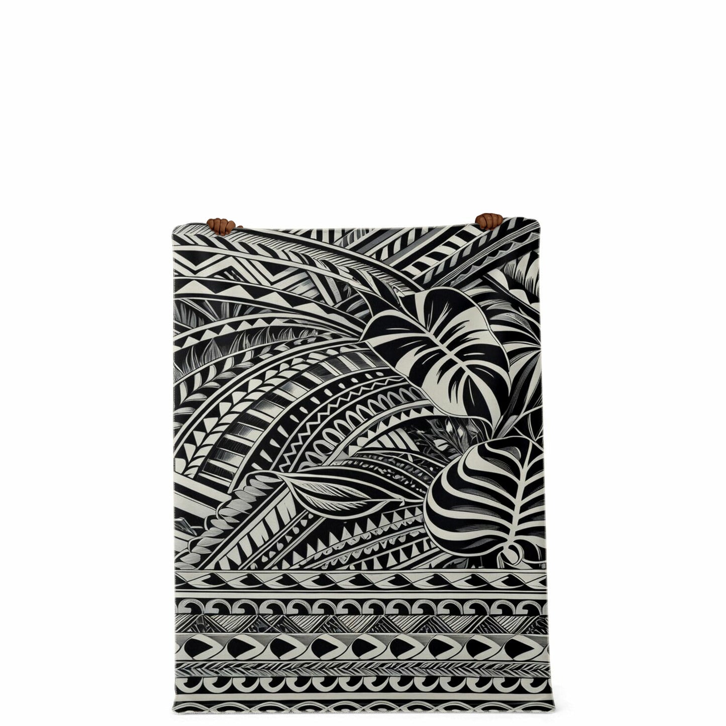 Tribal Premium Microfleece Blanket - Poly-Tattoo Silver