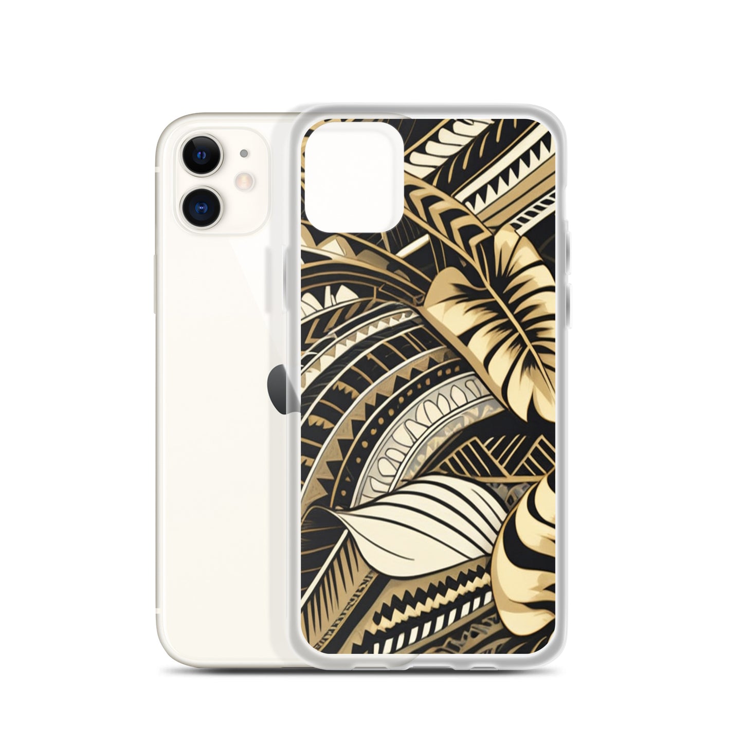 Poly-Tattoo Gold Clear Case for iPhone®