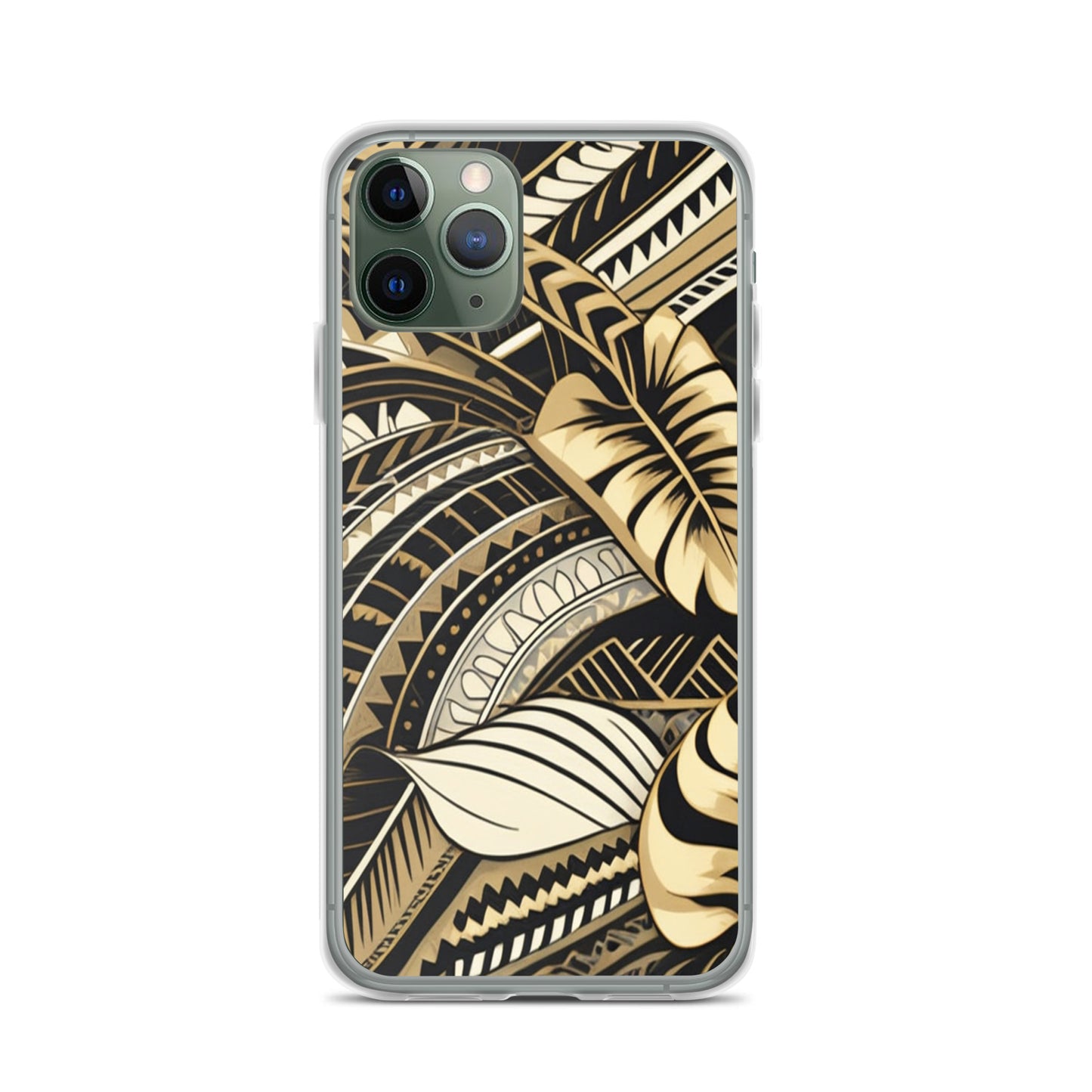 Poly-Tattoo Gold Clear Case for iPhone®