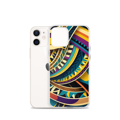 Poly Sea Swirl Clear Case for iPhone®