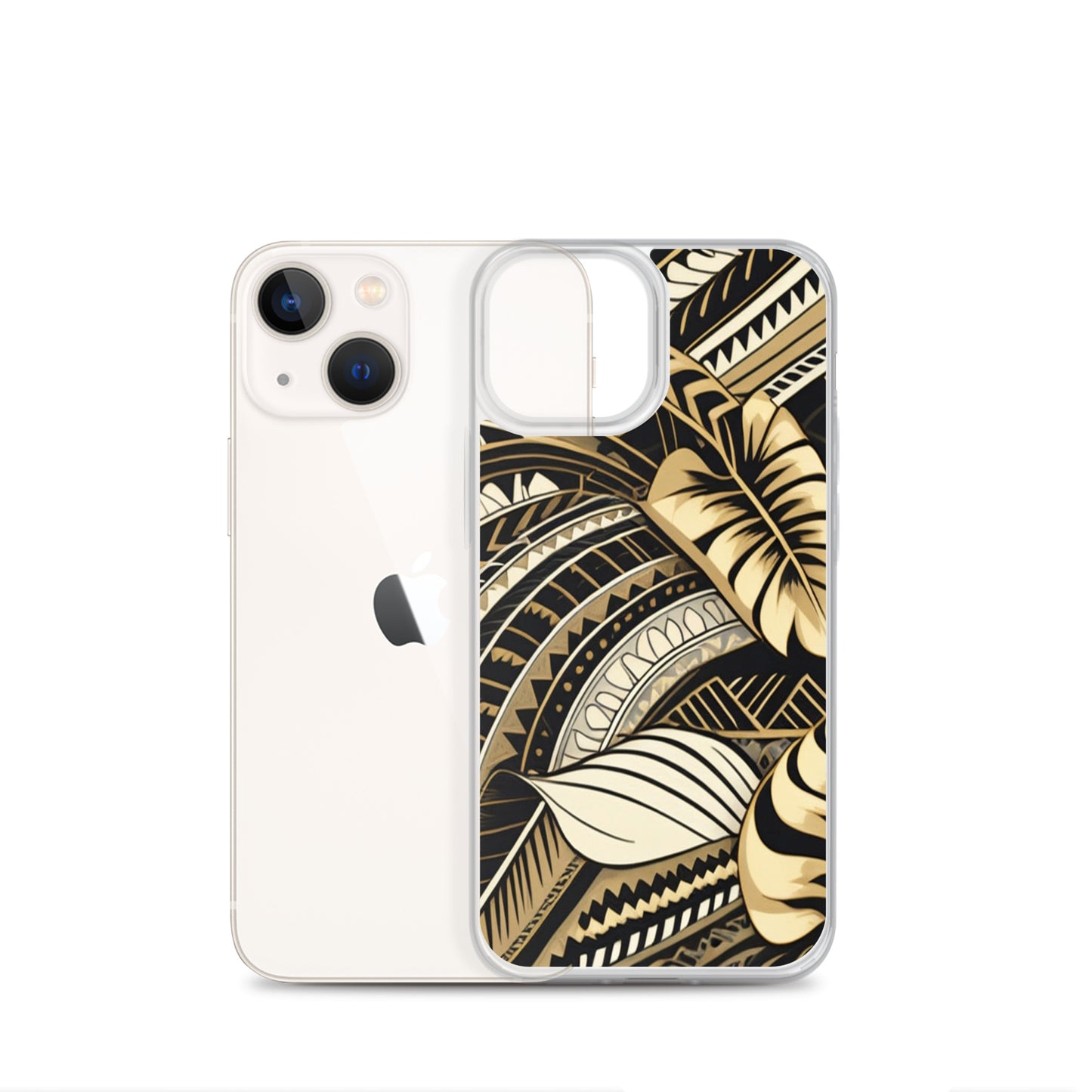 Poly-Tattoo Gold Clear Case for iPhone®