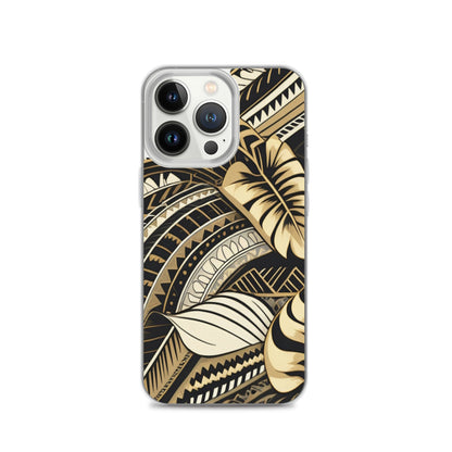 Poly-Tattoo Gold Clear Case for iPhone®