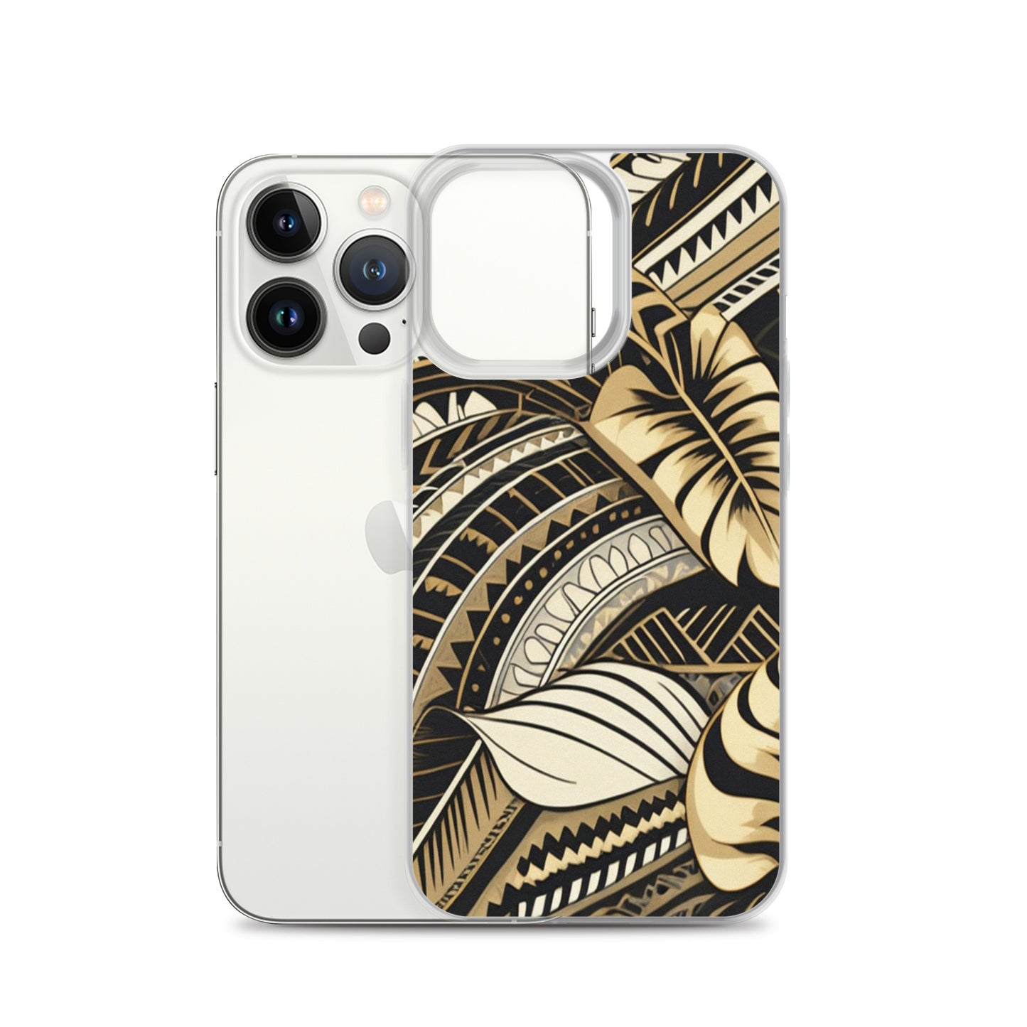 Poly-Tattoo Gold Clear Case for iPhone®