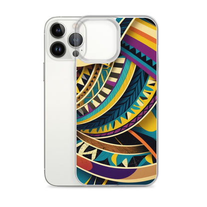 Poly Sea Swirl Clear Case for iPhone®