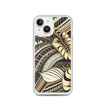 Poly-Tattoo Gold Clear Case for iPhone®