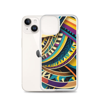 Poly Sea Swirl Clear Case for iPhone®