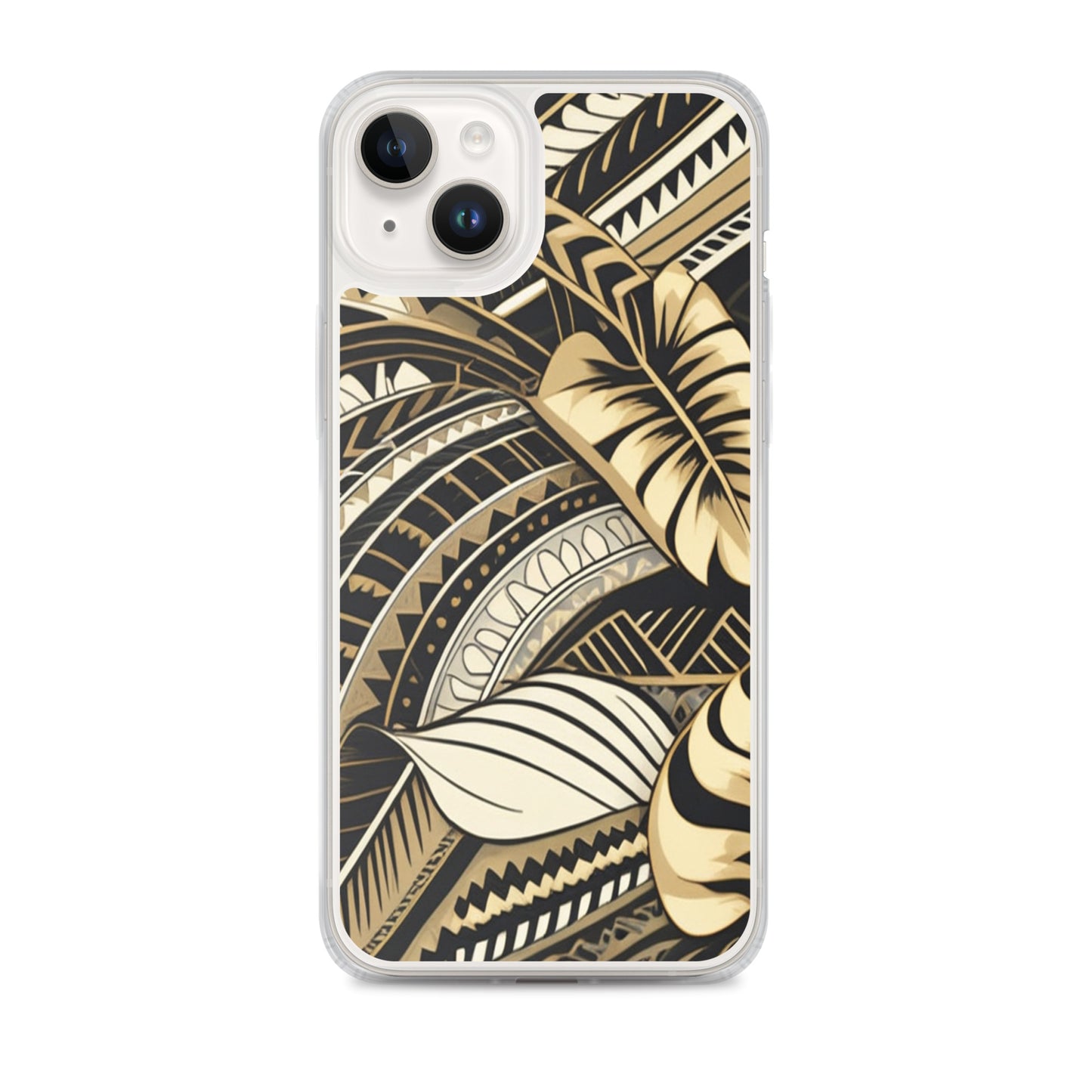 Poly-Tattoo Gold Clear Case for iPhone®