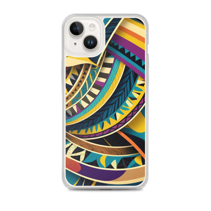 Poly Sea Swirl Clear Case for iPhone®