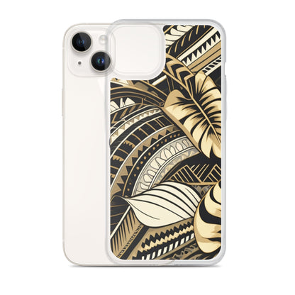 Poly-Tattoo Gold Clear Case for iPhone®