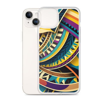 Poly Sea Swirl Clear Case for iPhone®