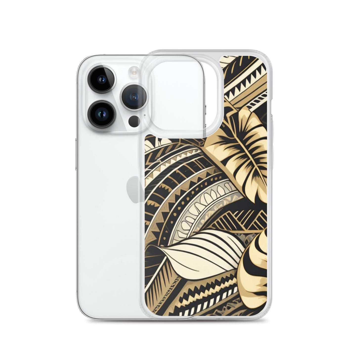 Poly-Tattoo Gold Clear Case for iPhone®