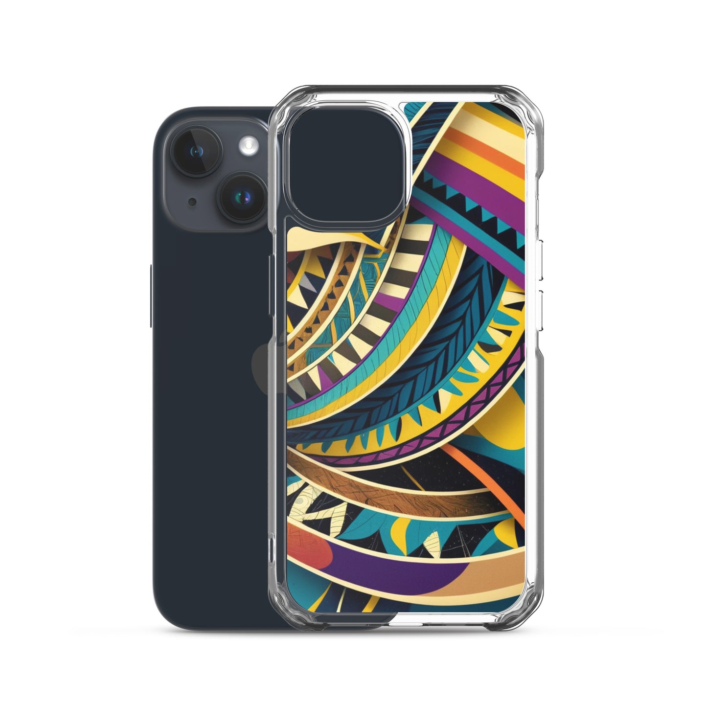 Poly Sea Swirl Clear Case for iPhone®