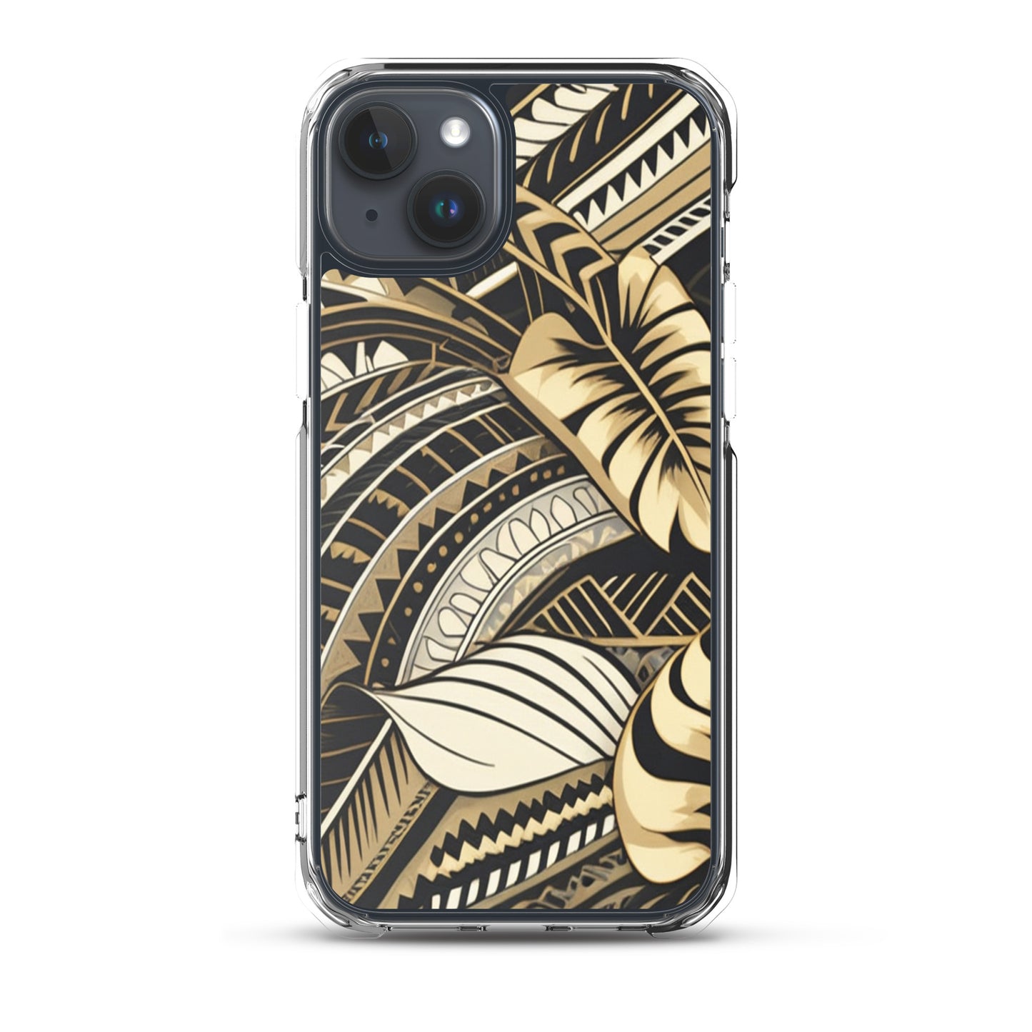 Poly-Tattoo Gold Clear Case for iPhone®