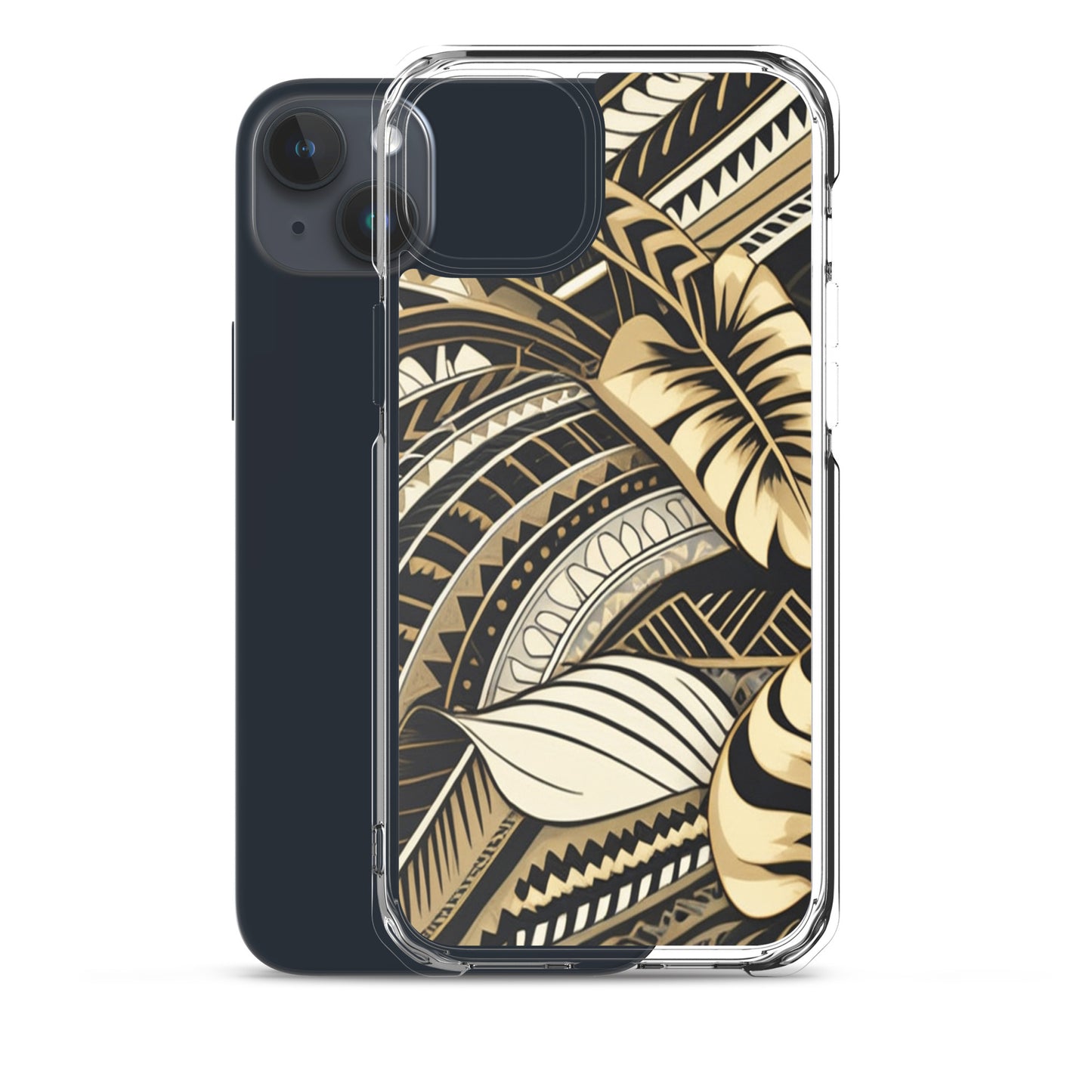 Poly-Tattoo Gold Clear Case for iPhone®